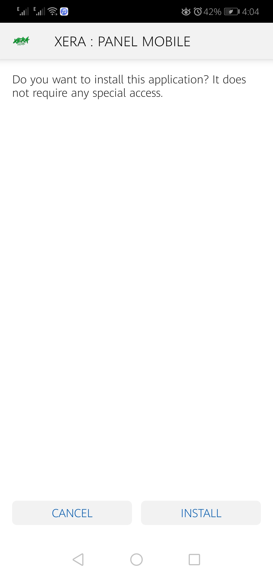 Screenshot of Xera Panel